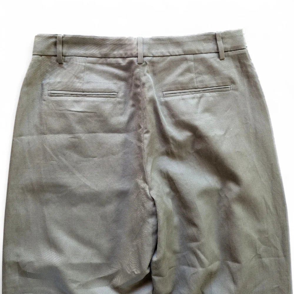 Banana Republic Linen | Seahaven Italian‎ Cotton Blend Pants | Olive | Sz 8